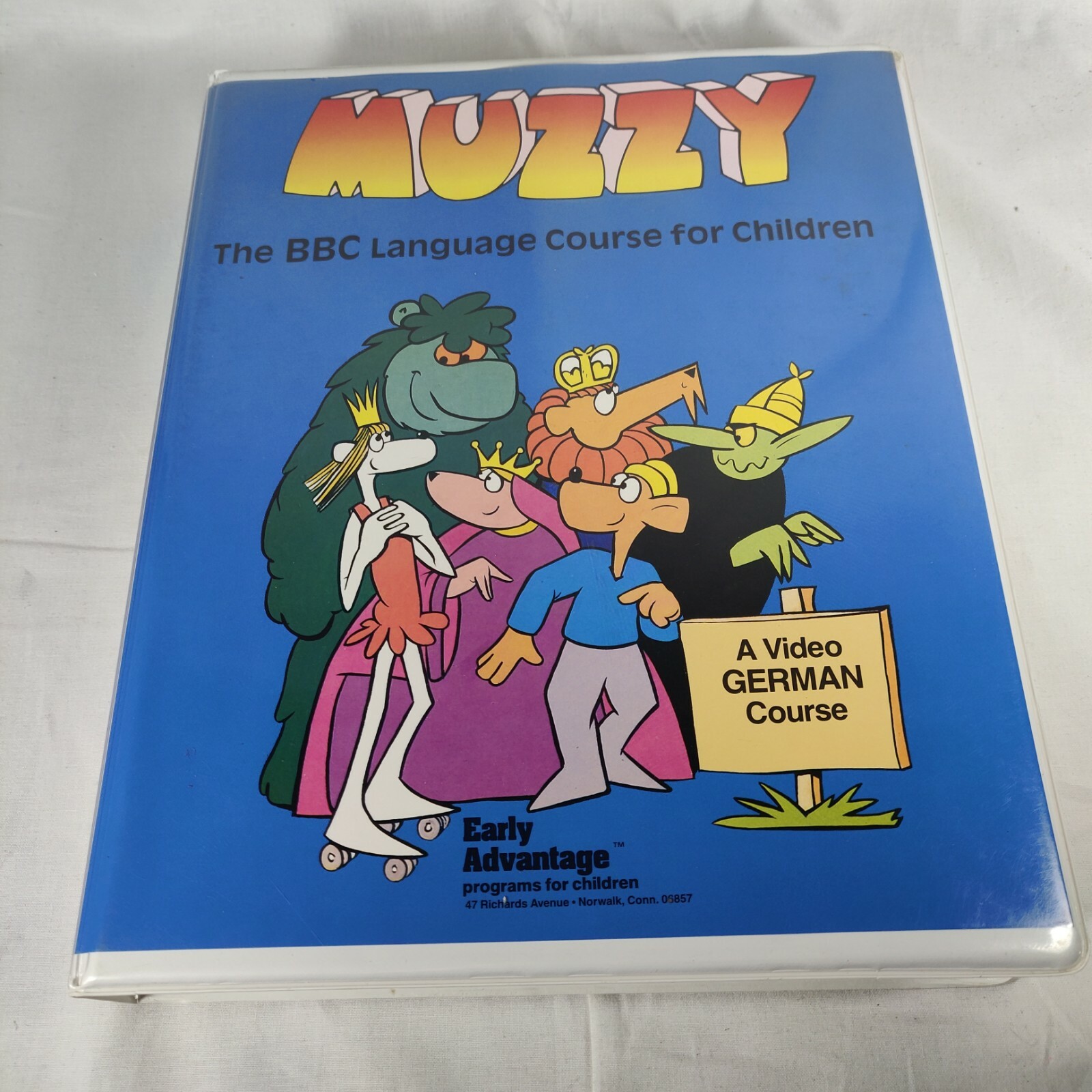 Muzzy I and II Video German Early Advantage BBC Language Courses 1990 VHS