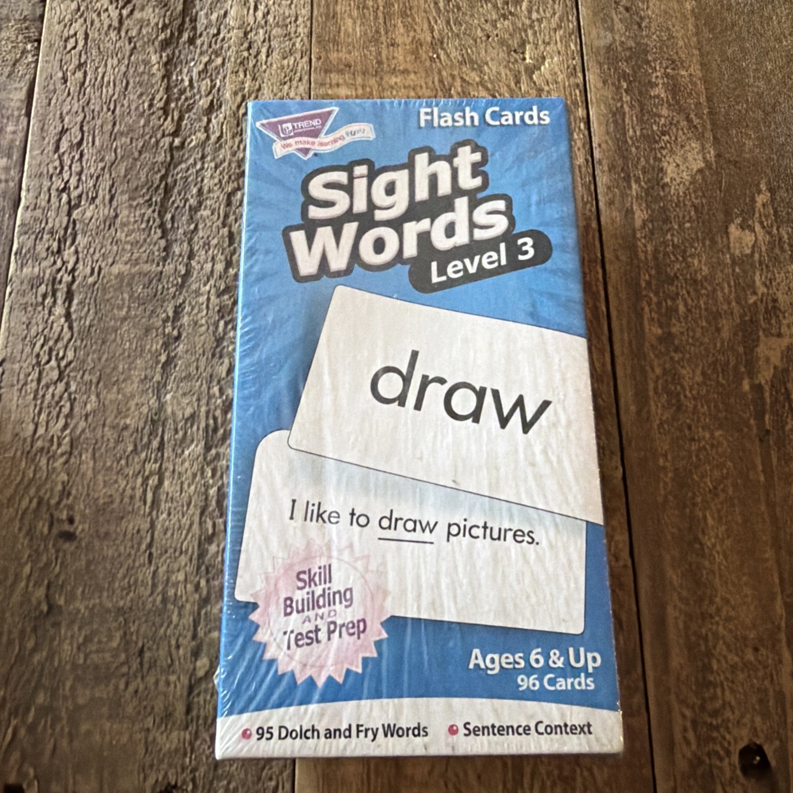 Trend Sight Words Flash Cards Level 3 Learn to Read and Write Kids Learning