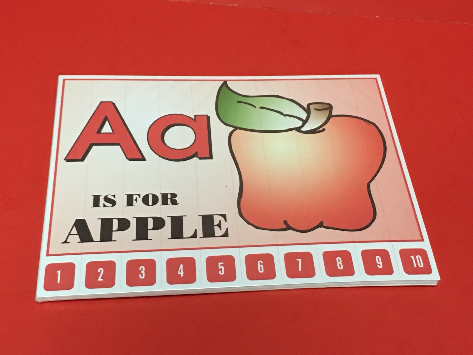 Letter Puzzles Complete Set – Number Sequencing Puzzle, numbers 1-10 Laminated#