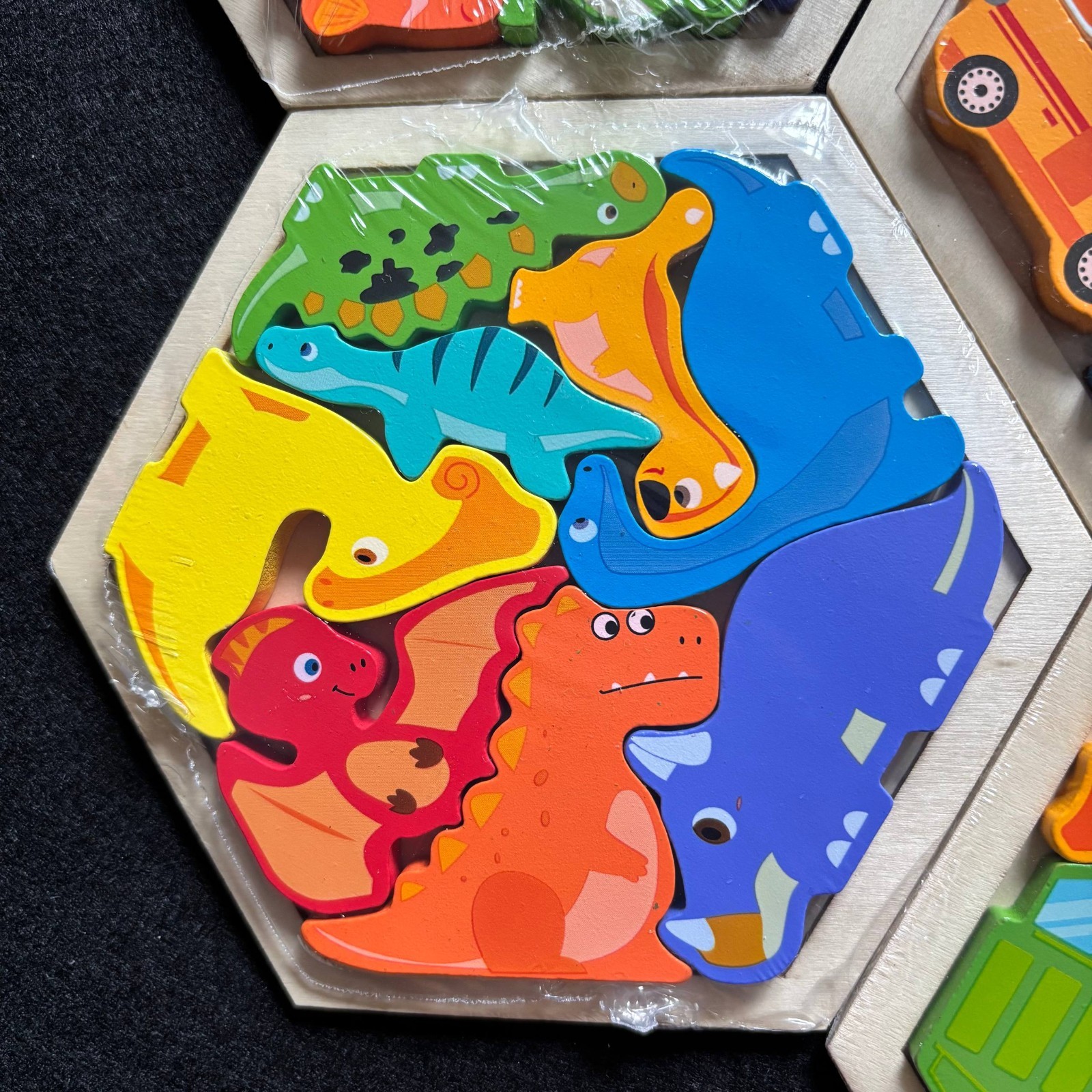 7 In 1 Kids Montessori Educational Wooden Toys Children Busy Board