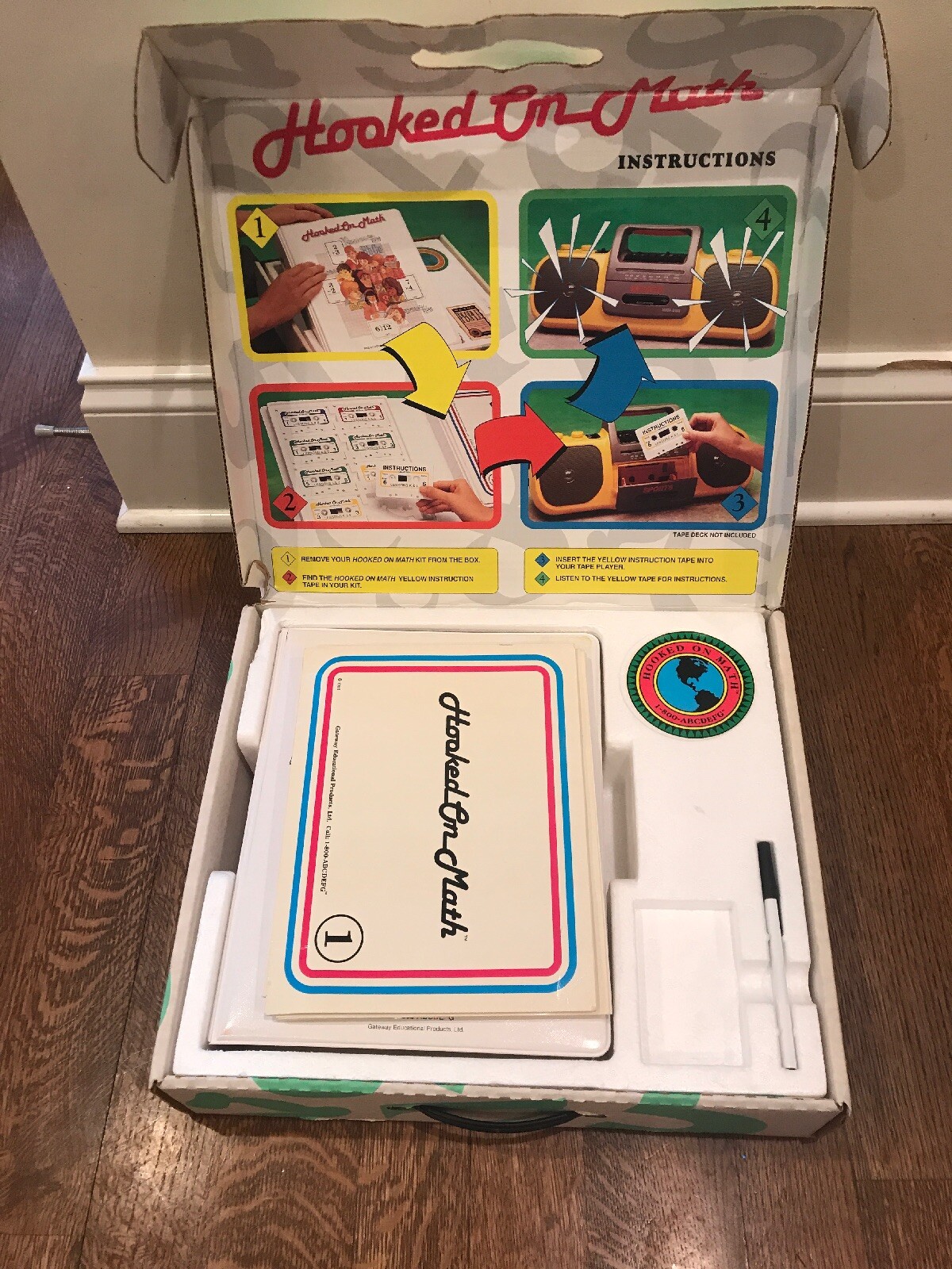 Hooked on Math Gateway Educational Products Cassette Tapes Books 1988 Homeschool