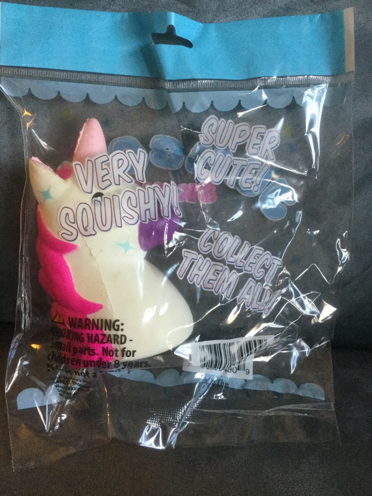 MSA TRADING, INC. JUMBO SKWISHYS SOFT SQUISH 4″ PINK & WHITE UNICORN – NEW