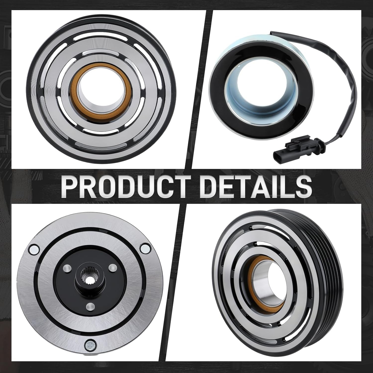 AC Compressor Clutch Kit Compatible with 2012 Chevrolet Cruze 1.4L 2012-2015 158