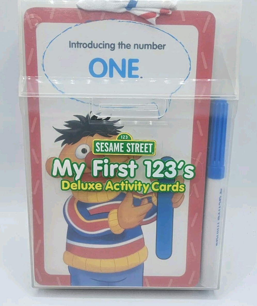 Sesame Street My First 1 2 3’s Deluxe Activity Cards Complete