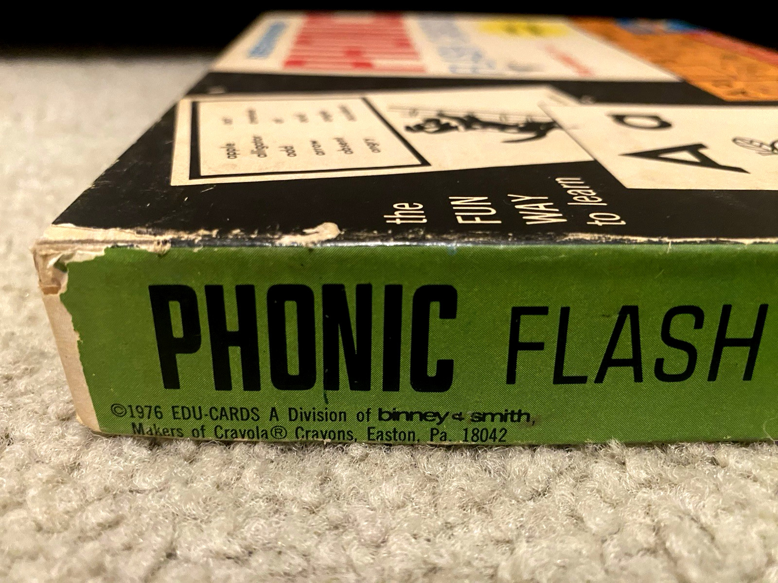 VINTAGE 1976 BEGINNERS PHONIC FLASH CARDS LEARNING ENGLISH GRADE 1-3 FLASHCARDS