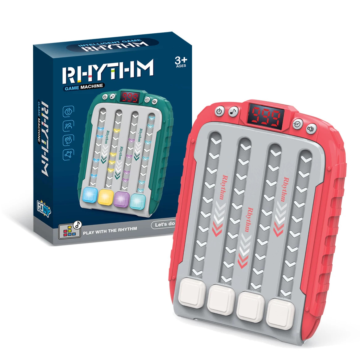 Rhythm Game Machine – Handheld Electronic Music Speed Push Toy for Kids Adults