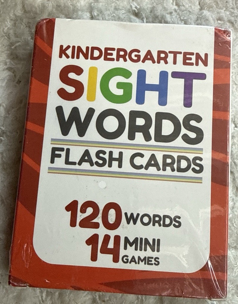 Sight Words Flash Cards Kindergarten – 120 High Frequency Words from Dolch’S and