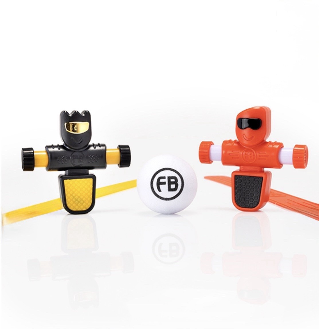 Foosbots – Set of 2 Foosbots with Silicone Goal lines and a ball – NEW!