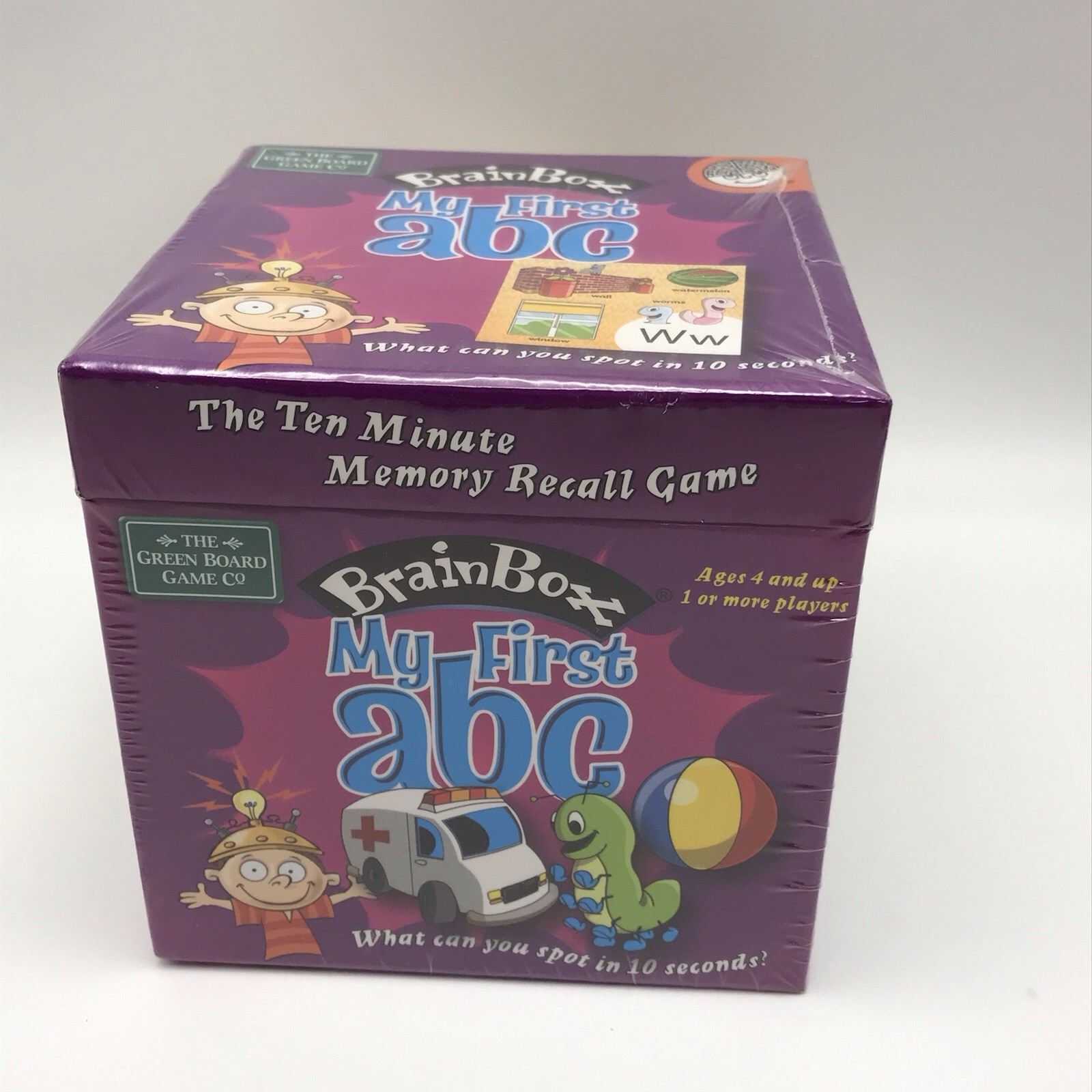 BrainBox My First ABC Memory Recall Game Ages 4+ Sealed Green Board Game