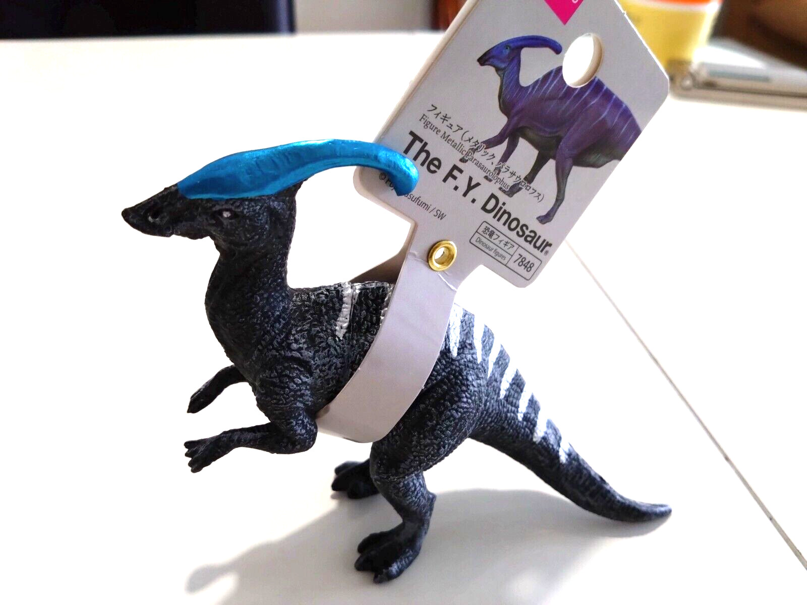 Figure, The F,Y, Dinosaur Metallic Parasaurolophus, Daiso, resin, approx. 15cm