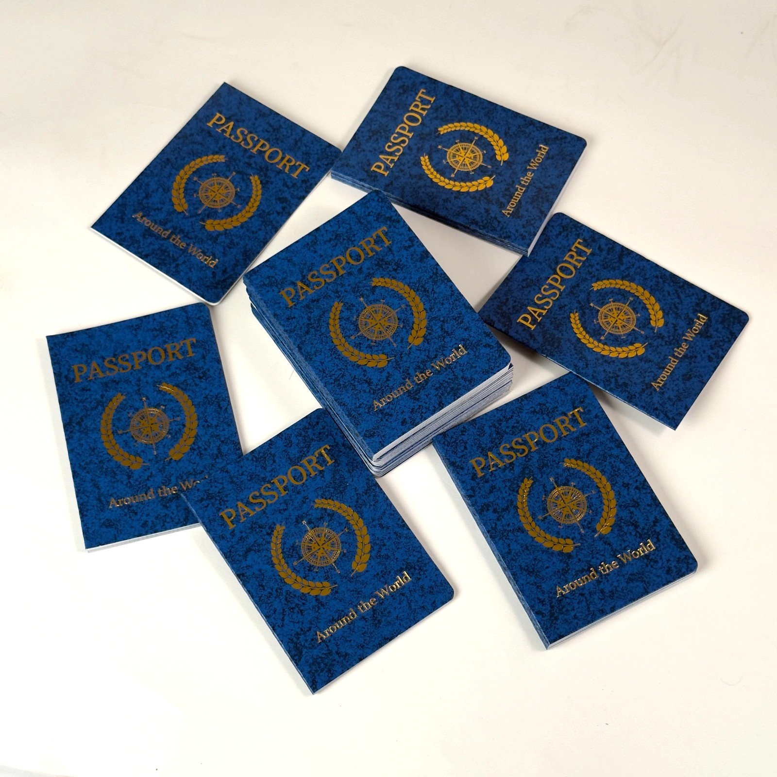 50 Blank Passport Notebooks for Kids Travel Party Favors Classroom Activity Book