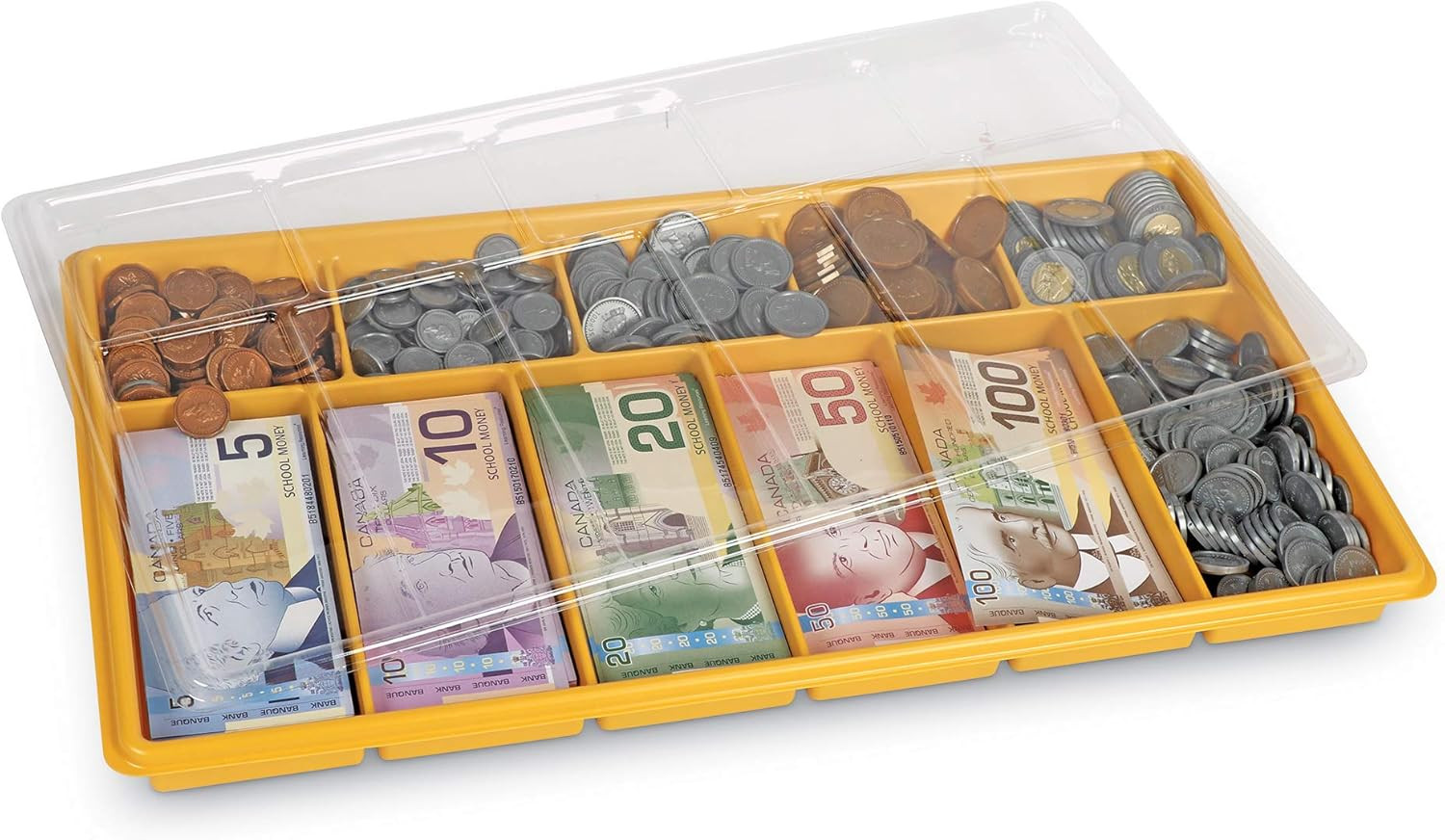 Canadian Classroom Money Kit, Play Money for Kids, Grades K+ | Ages 5+