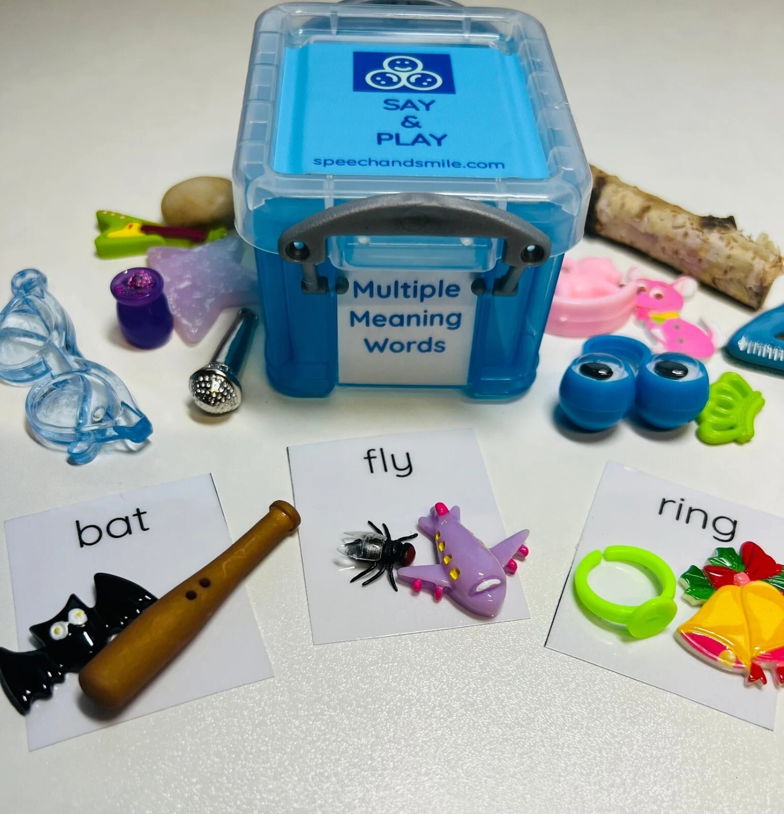 Multiple Meaning Word Mini Objects for Speech Therapy Semantics Activity