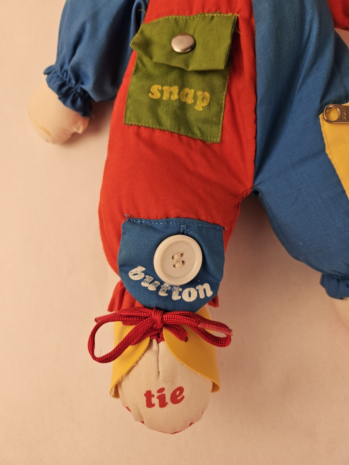 Vintage Doll 1983 American Greetings Amtoy 16” Learn to Dress Clown EUC VTG