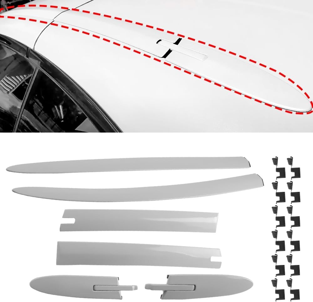 6Pcs Left and Right Side Convertible Roof Top Hinge Covers Compatible with BMW