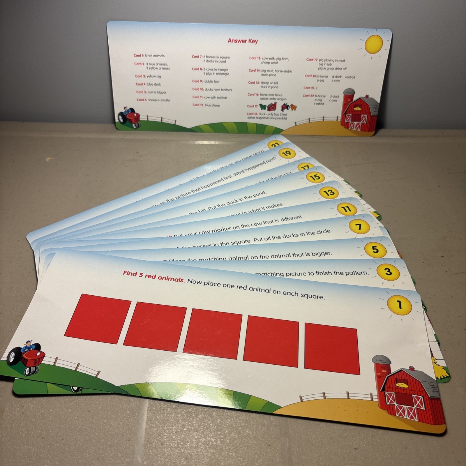 BUSY FARM Educational, Reading, Language, Thinking Skills By Discovery Toys