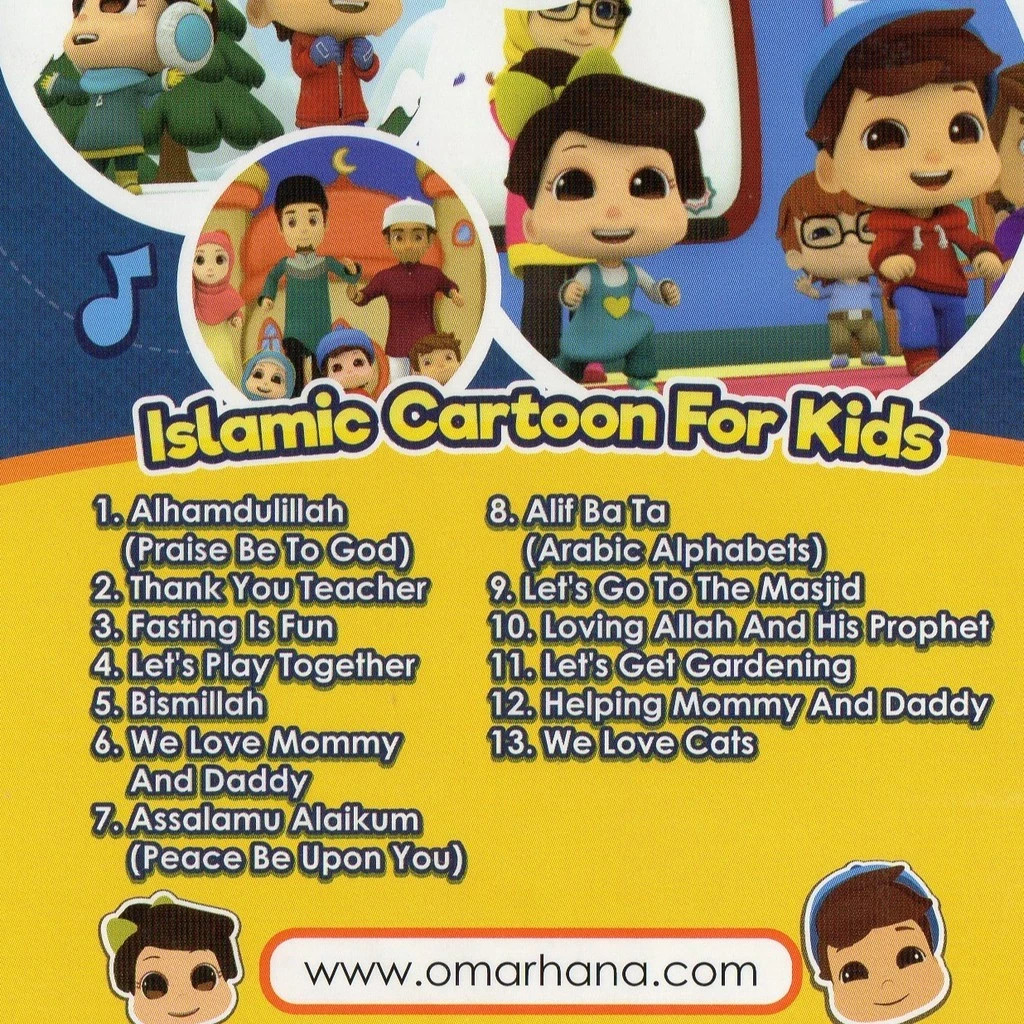 Omar & Hana DVD Islamic Cartoon For Kids Song Children Kids English Video Music