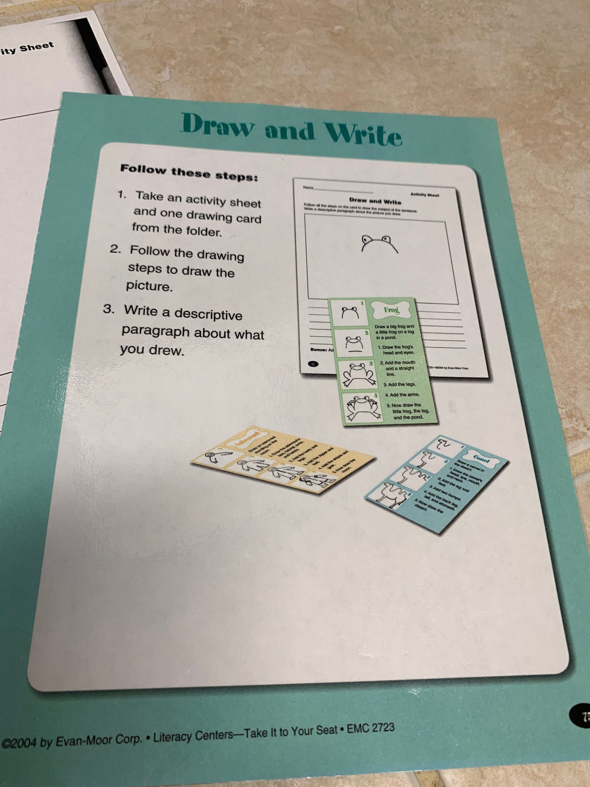 Teacher Made Literacy Center, Classroom Center-Draw & Write Center SC6