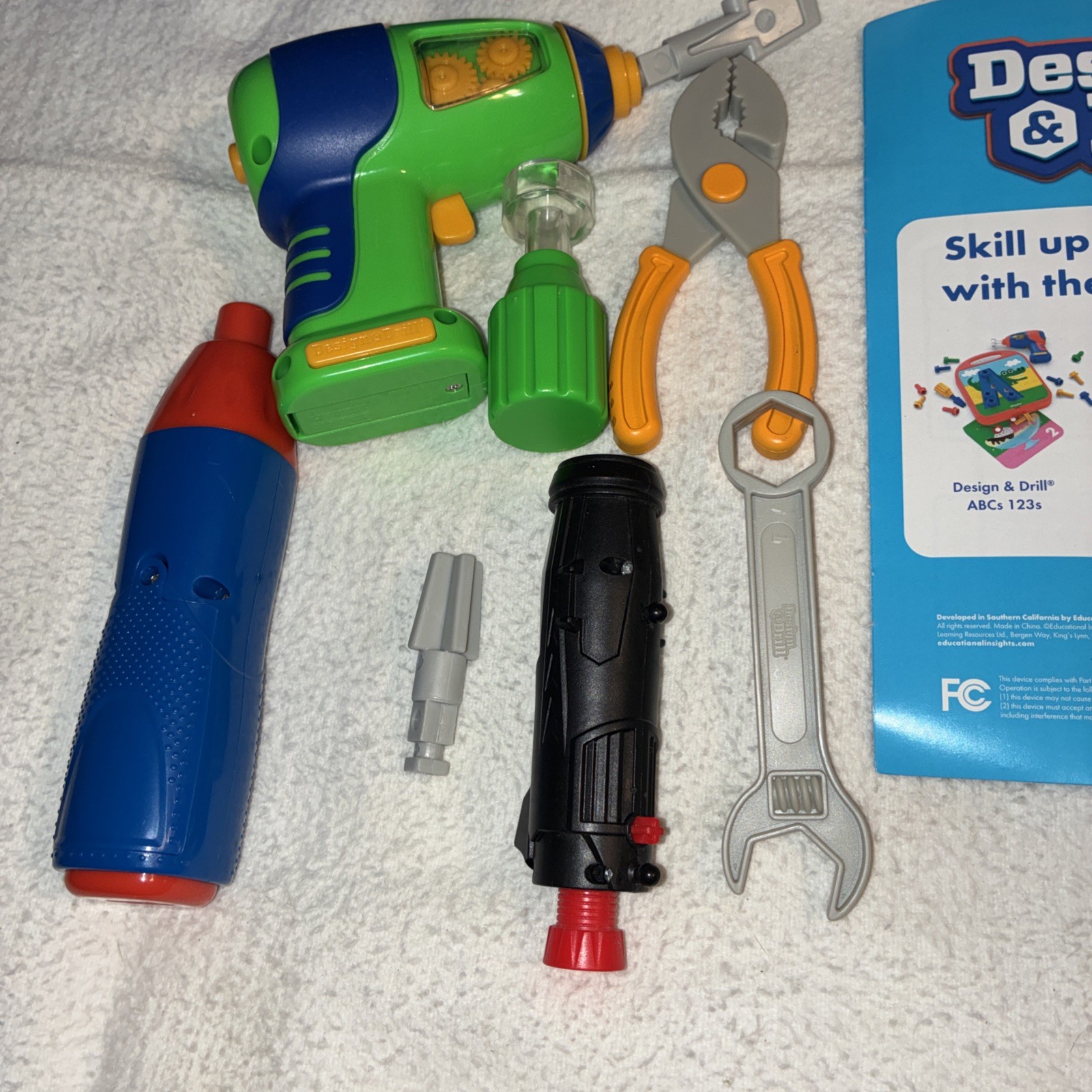 Educational Insights Design & Drill Toolbox (4165) Replacement Parts w/Toolbox