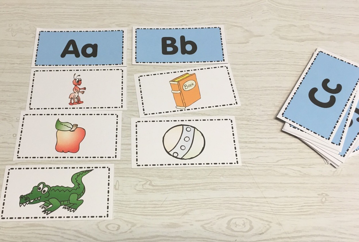 Letters and Pictures – Beginning Phonics Sorting Kit – Montessori Inspired