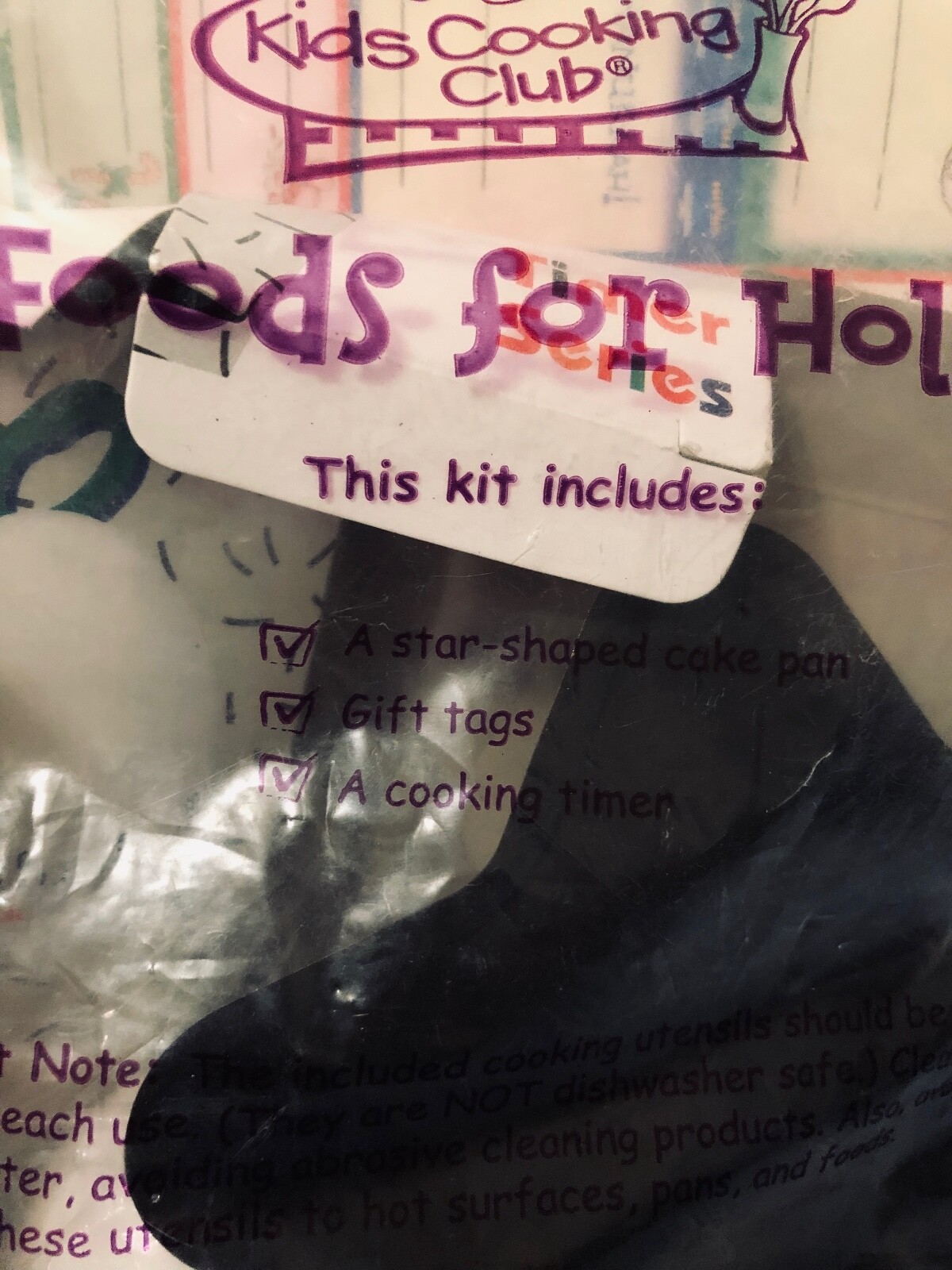 *NIP* Kids Cooking Club – Fun Foods for Holidays! Cake Pan/Timer/Gift Tags