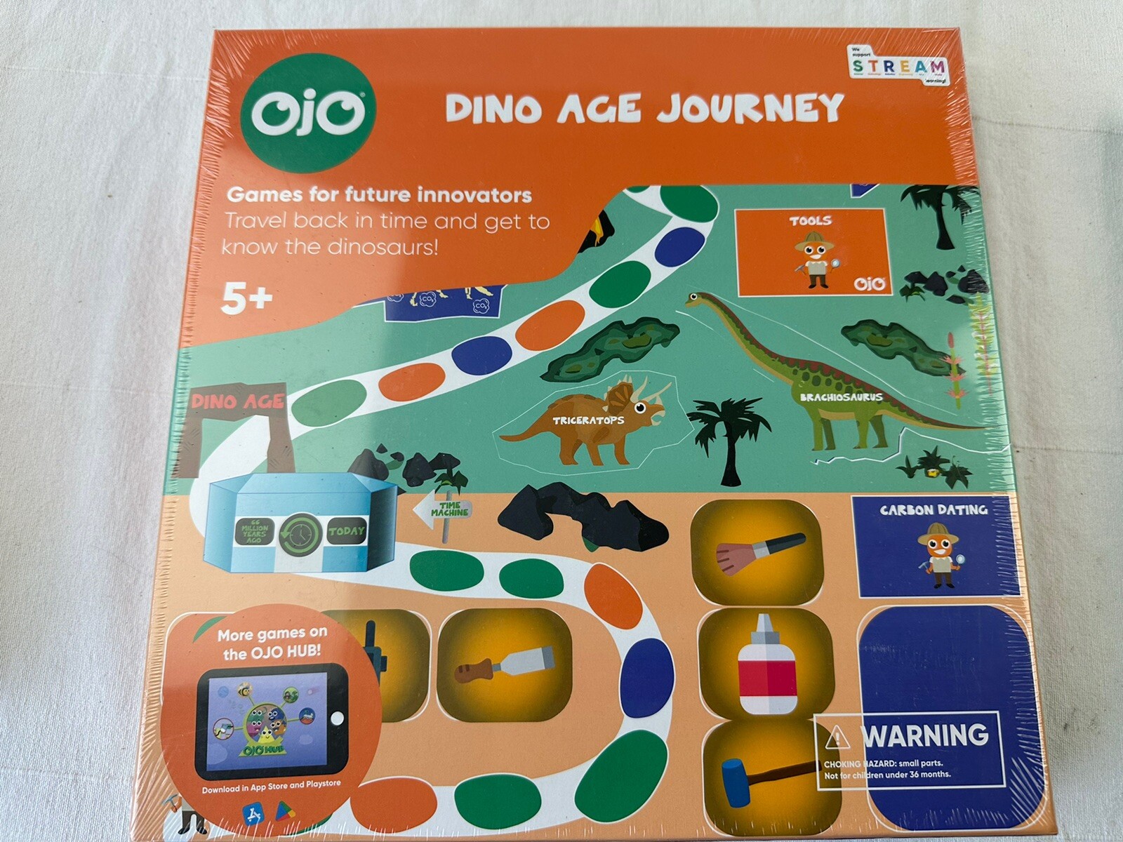 LOT OF 3 sealed OJO Board Games Movie Director Dino Age Journey Robot Workshop