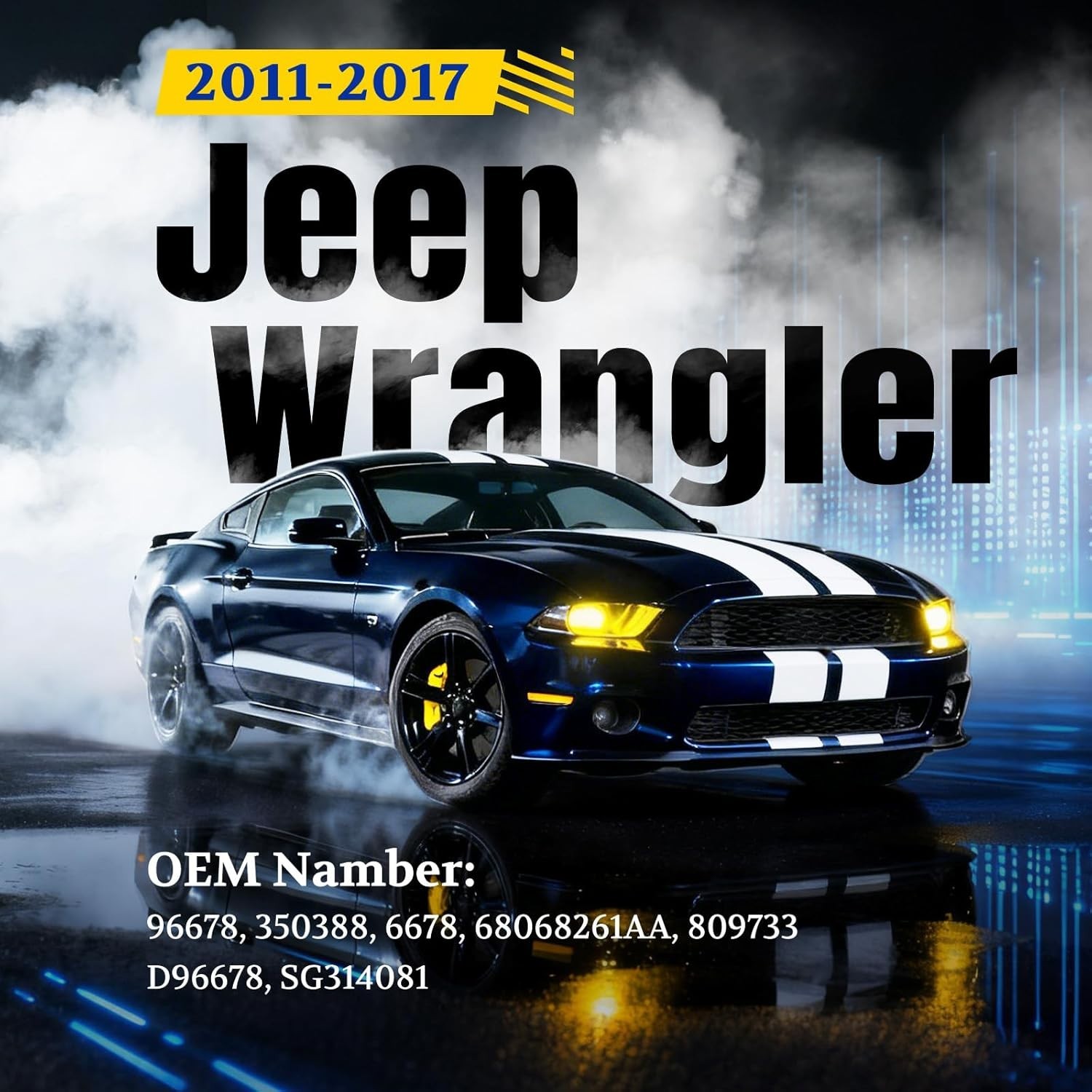 Durable Black Rear Window Struts for Jeep Wrangler 2011-2018 – 19.68″ Length