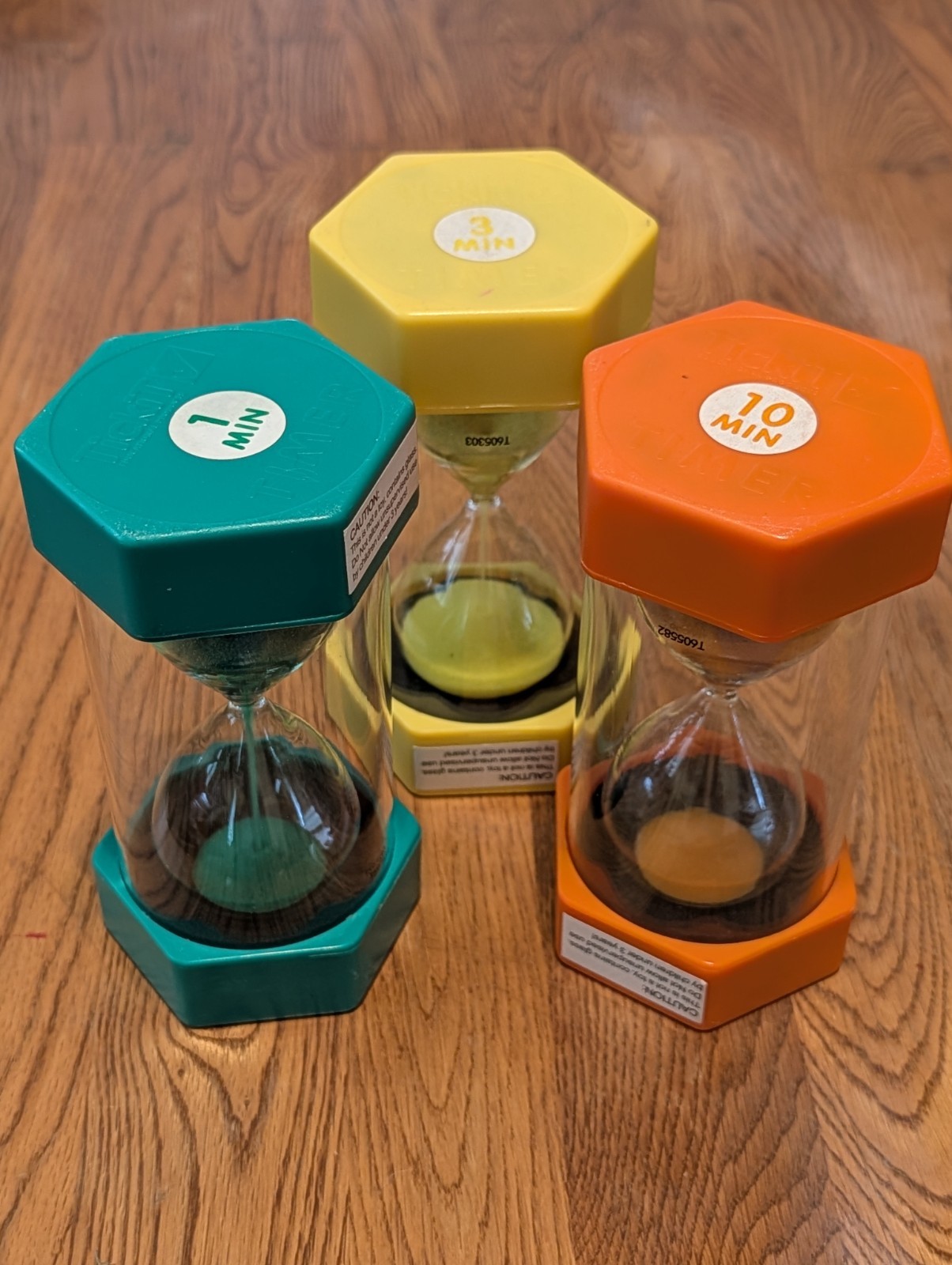 Tickit Hourglass Sand Timers Set of 3 Educational Learning Tools