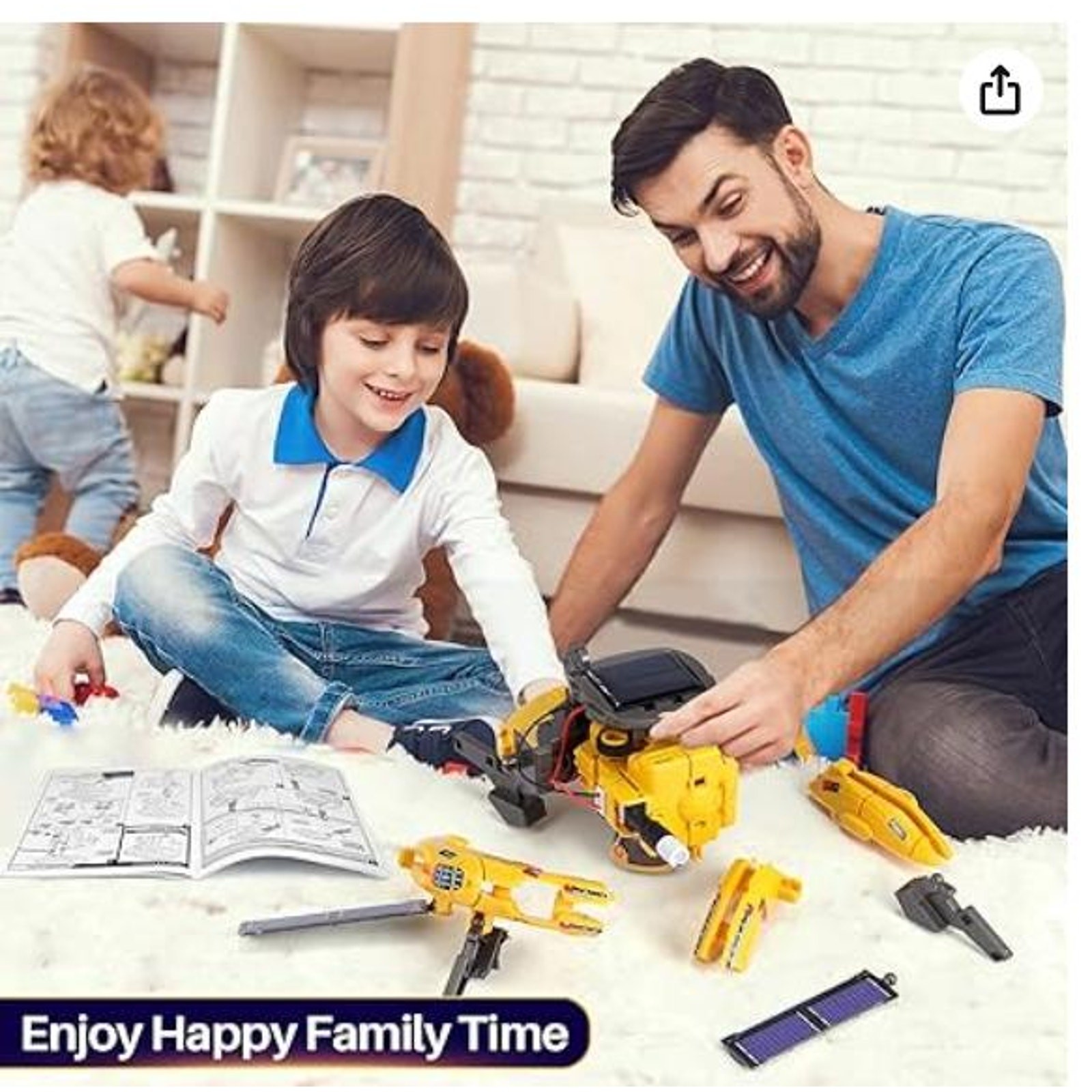 STEM Science Bulidng Kit, Space Toy, 120 pieces, yellow