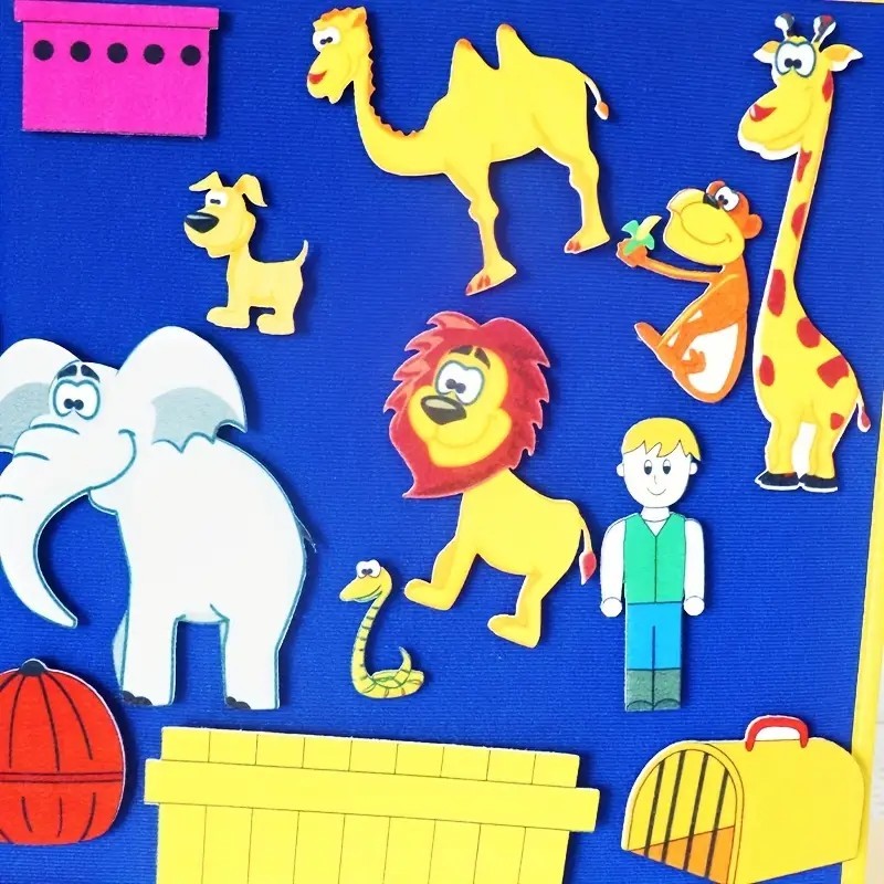 Dear Zoo Felt Story Set, Educational Preschool Toys, Storytelling Classroom Tool