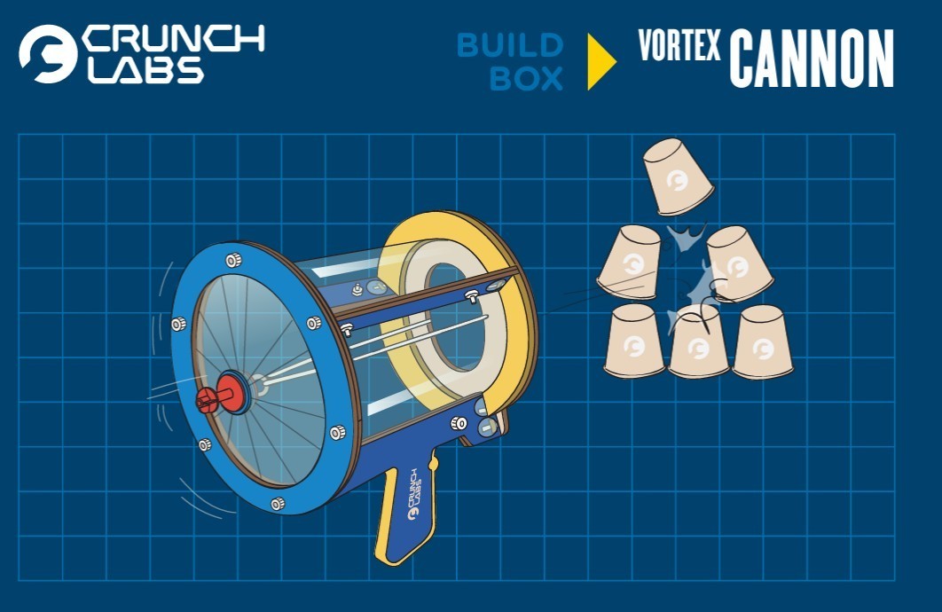 NEW Crunch Labs Vortex Cannon Build Box #16 by Mark Rober STEM Physics Toy Kit