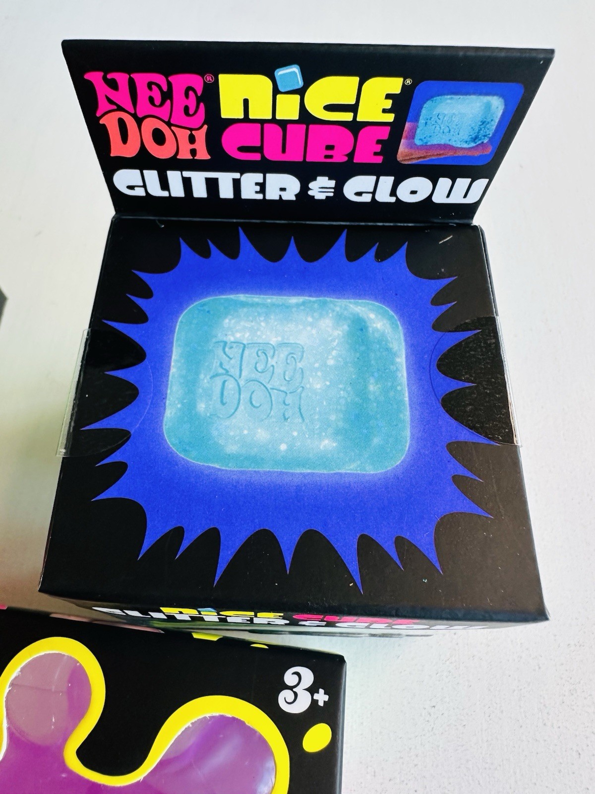 Rare NeeDoh Squishy Lot of 4 Authentic Color Change Fuzz Ball Nice Cube Splat