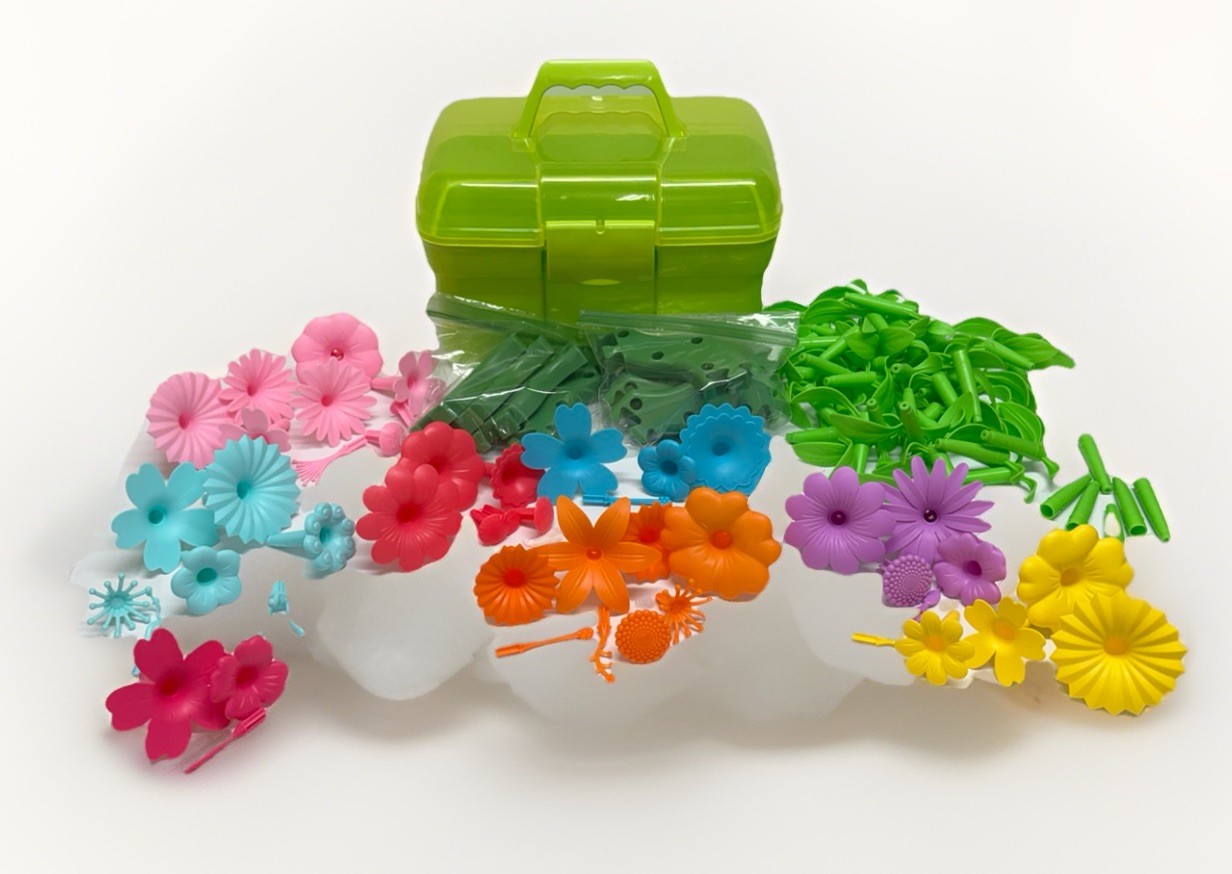 CENOVE Flower Garden Building Toy Set 115 PCS STEM Educational w/ Case