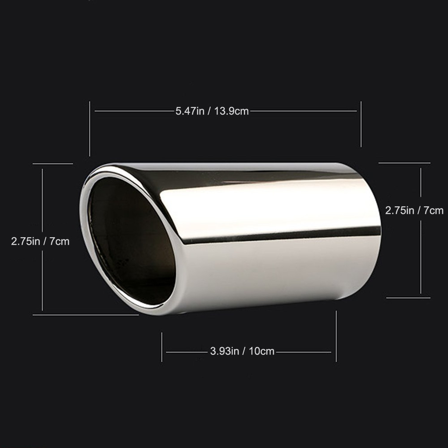 Dsycar Exhaust Tips Pair Compatible with VW Volkswagen JETTA 2009-2018/ SAGIT…