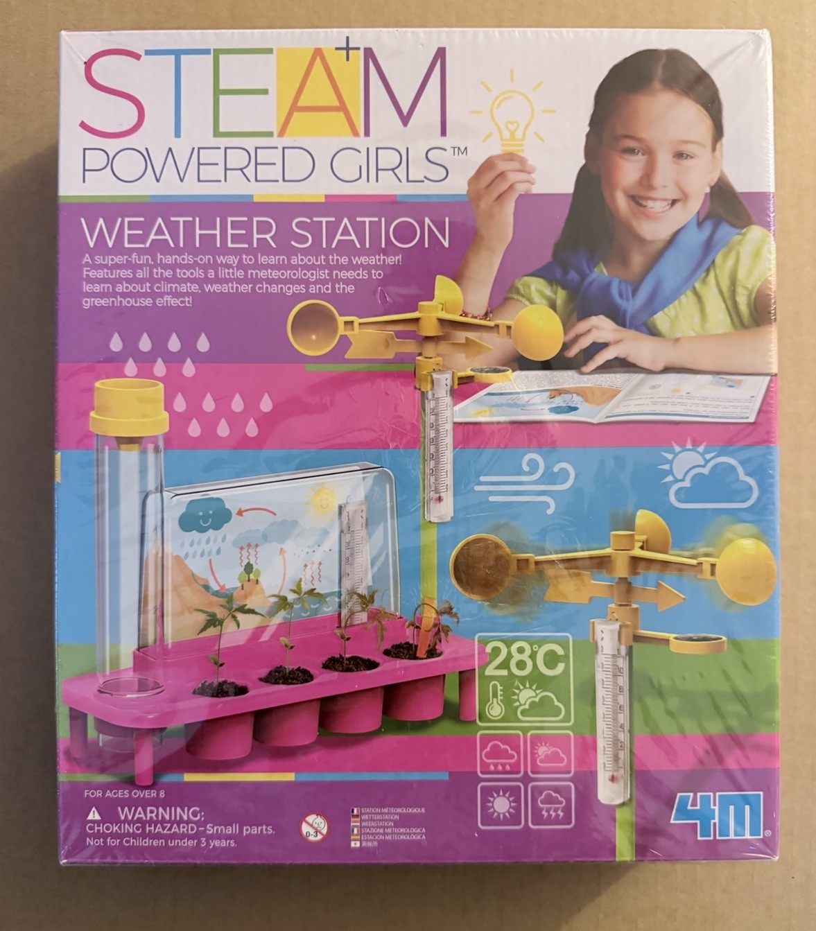 4M Steam Powered Kids WEATHER STATION KIT, New/Sealed.