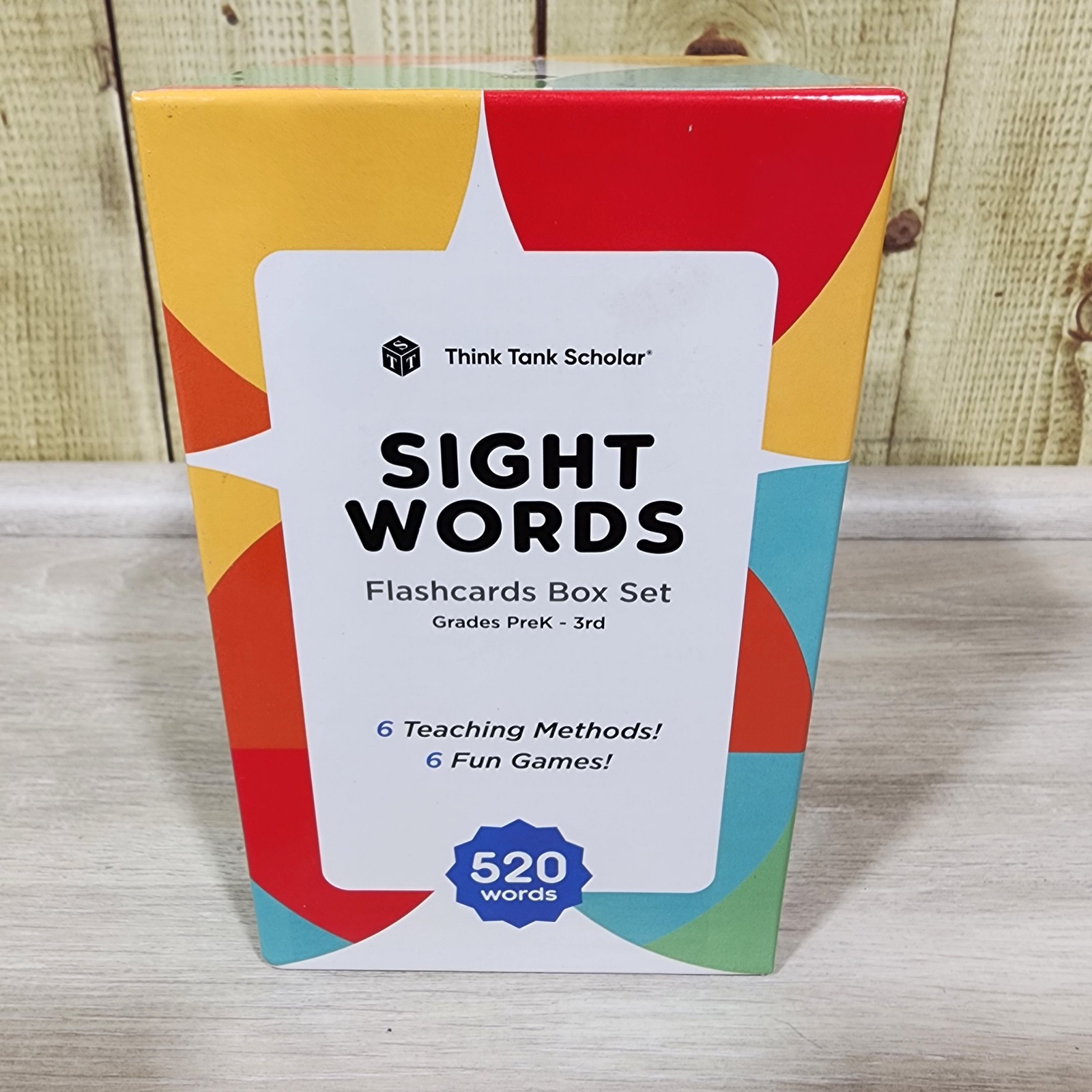 Think Tank Scholar Sight Words Flashcards Box Set (520 Words) PK-3 Like New