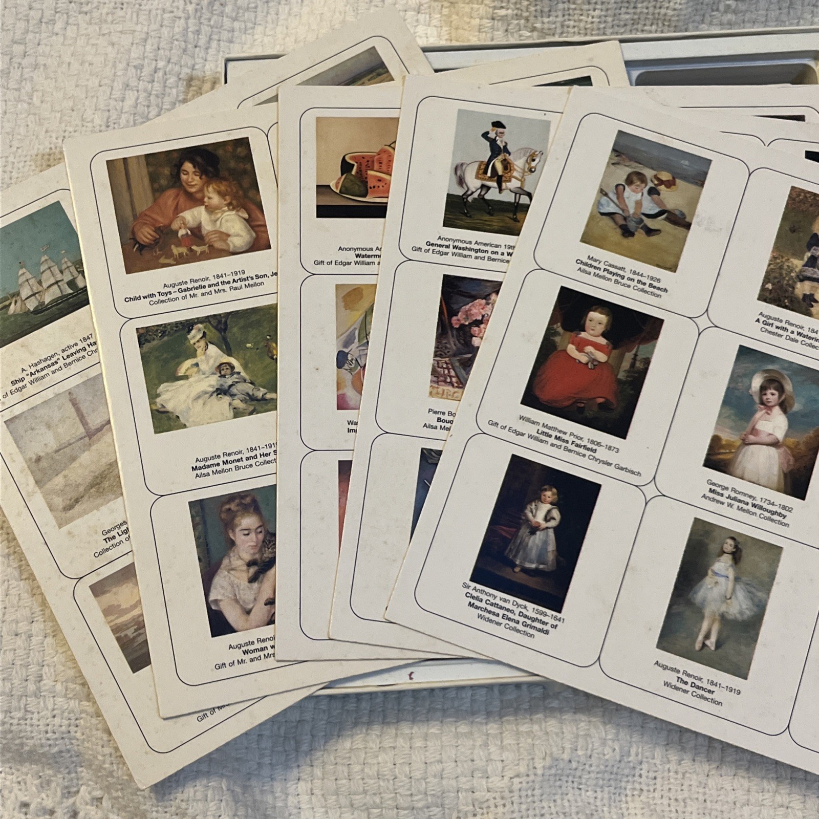Art Lotto Memory Matching Game National Gallery of Art Washington Complete 1990