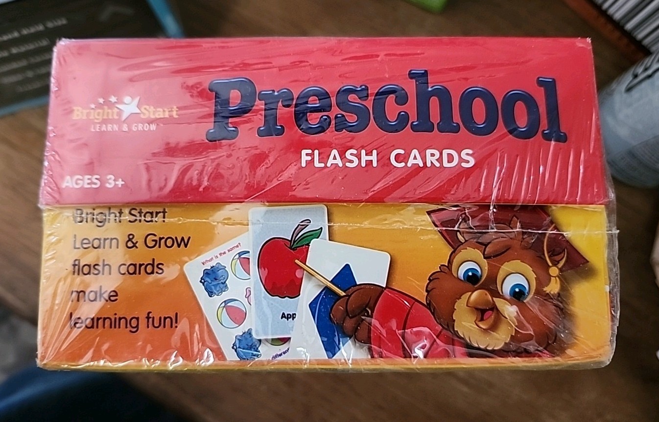 Bright Start Learn & Grow Preschool FlashCards NEW Sealed 300 Cards