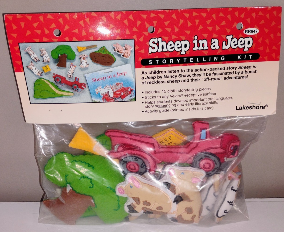 Lakeshore Storytelling Kit Sheep in a Jeep Vintage Preschool RR947