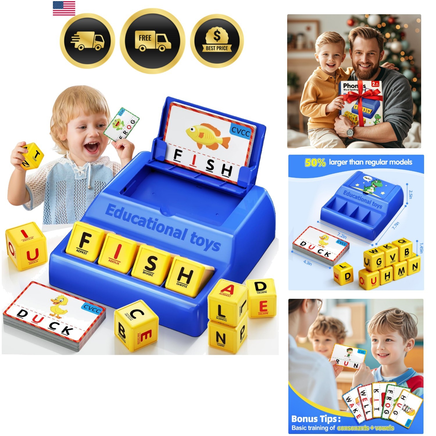 Montessori Matching Letter Game for Kids Ages 3-8 | Educational Learning Spel…
