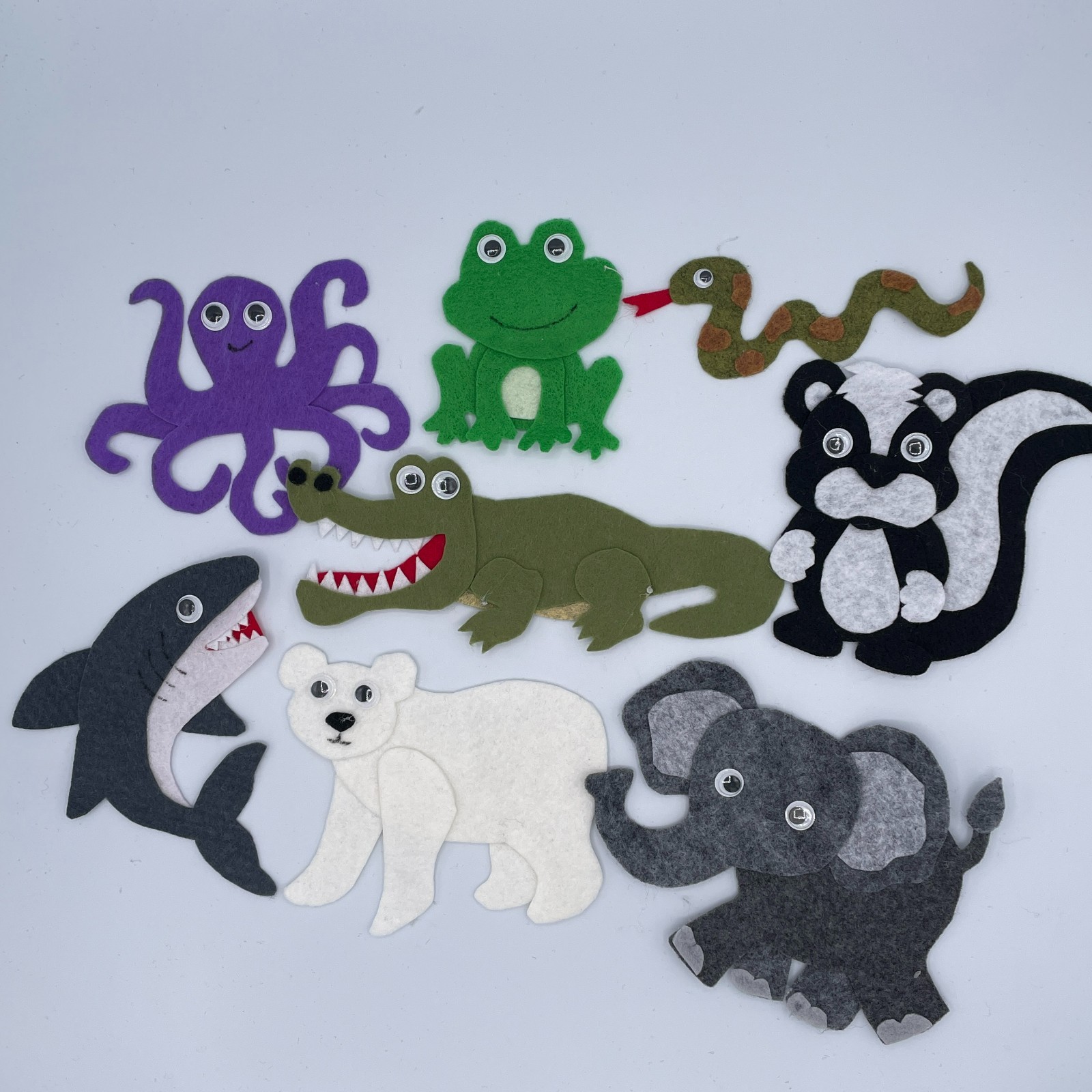 If You Should Meet a Crocodile Felt Pieces for Felt or Flannel Board Play