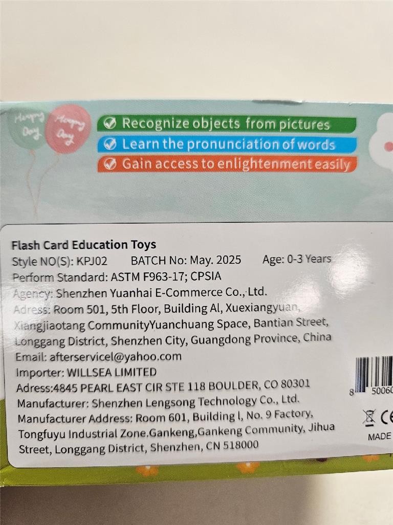 CARD EARLY LANGUAGE LEARNING TOY MONTESSORI 31 THEMES 1-3 EDUCATIONAL DEVICE NEW