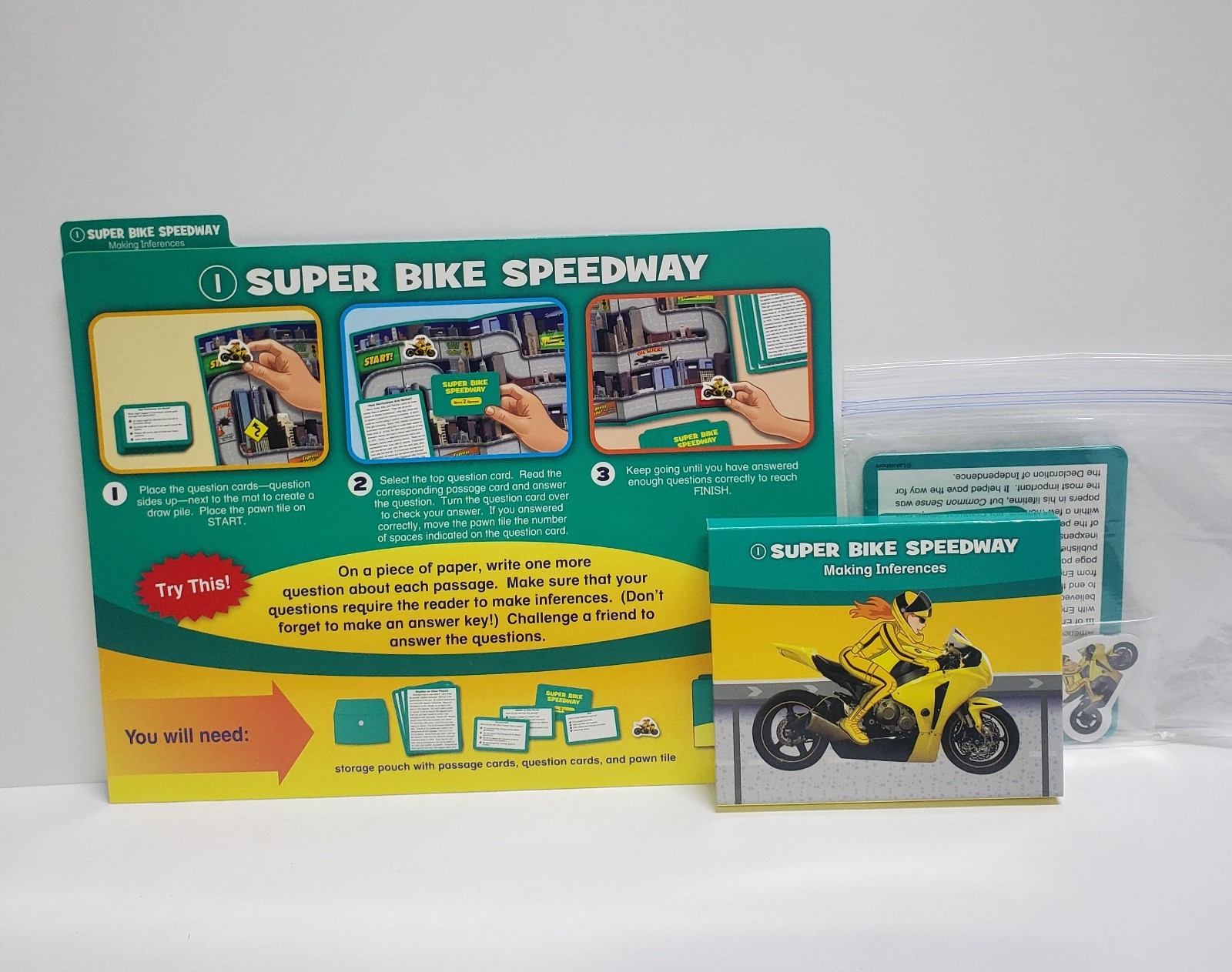 Lakeshore Reading Informational Text Elementary Folder Games Grades 4-5