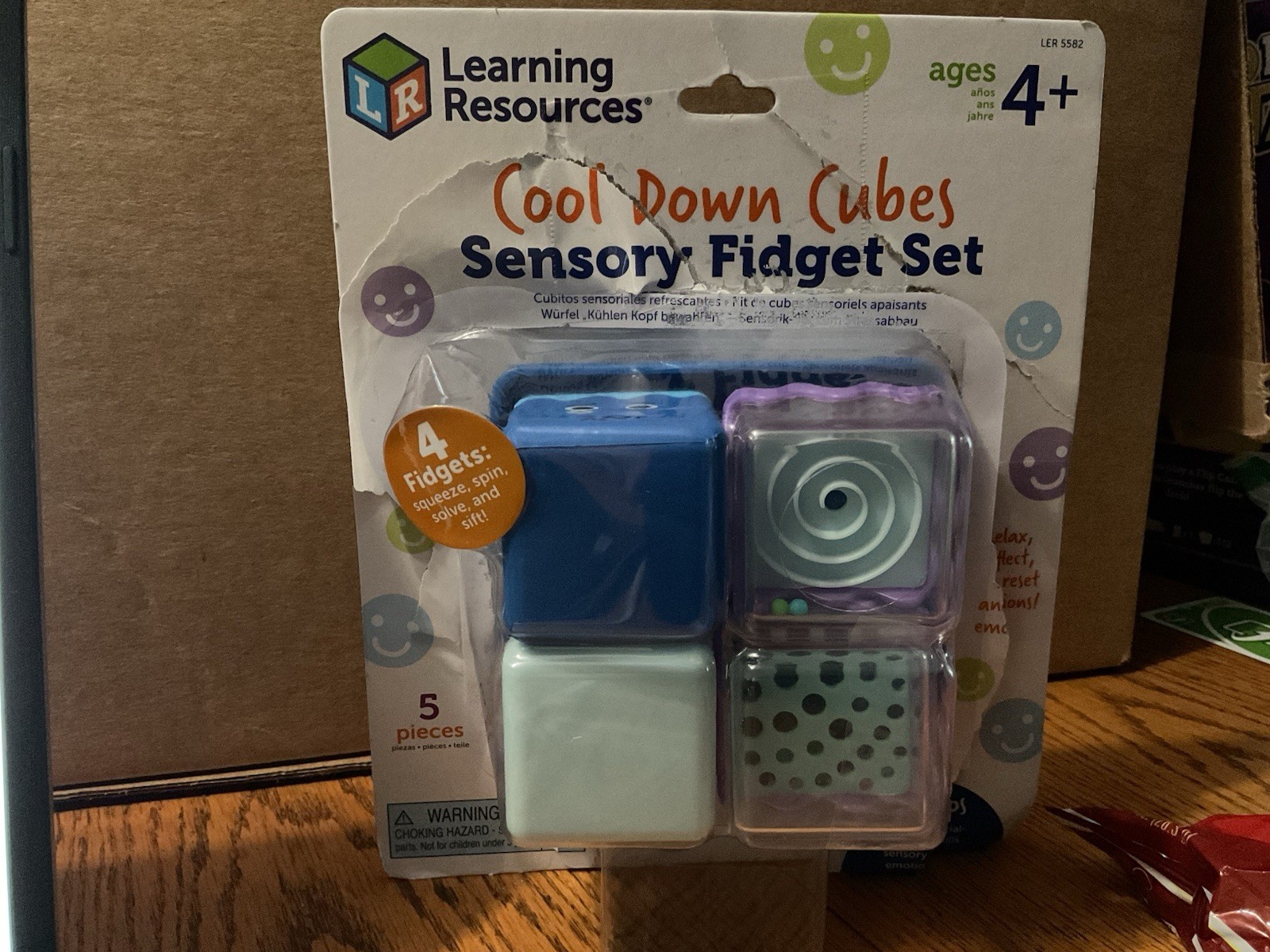 Learning Resources Cool Down Cubes Sensory Fidget Set, Fidgets for Kids,…