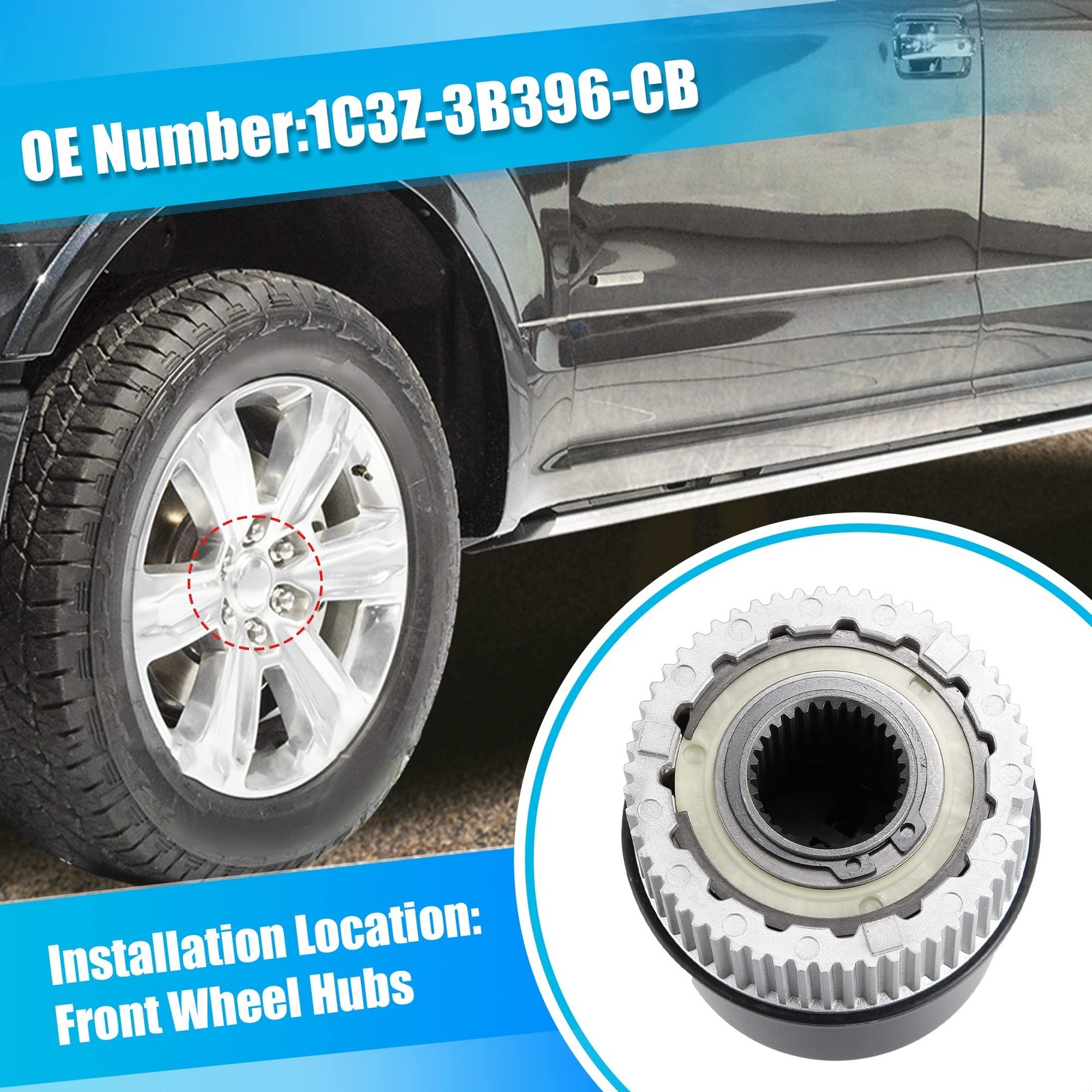X AUTOHAUX 2 Pcs 4×4 Auto Locking Hub 4WD Locking Hub Actuator for Ford F-250…