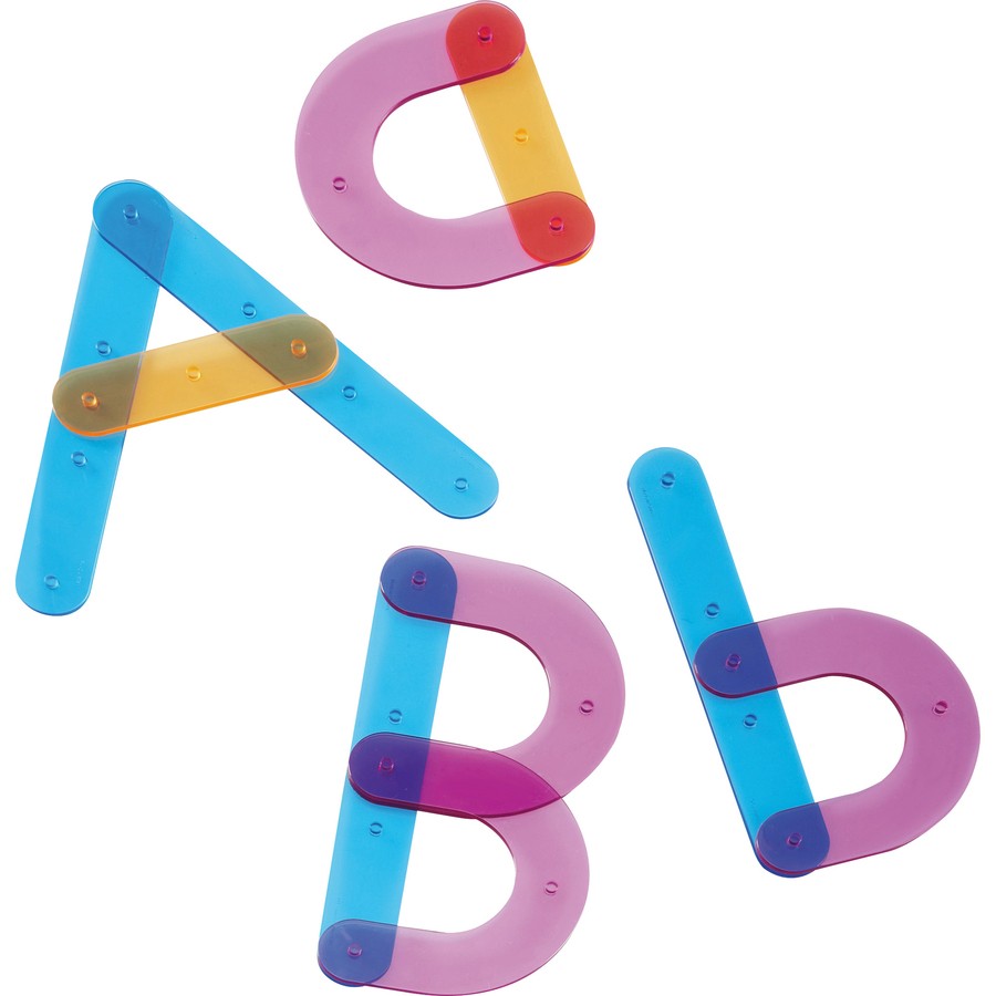 Learning Resources LRN8555 Letter Construction Set Colorful