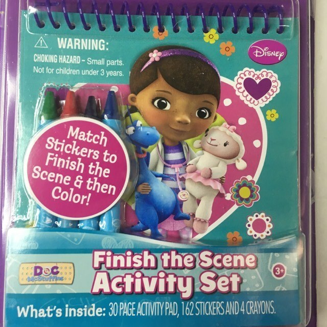 New Vintage Tara Toy Doc McStuffins Finish The Scene Activity Pad NEW FREE SHIP