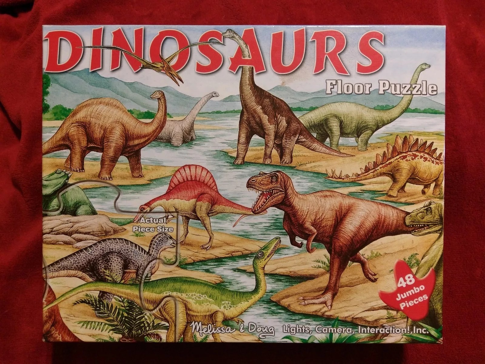 DINOSAURS FLOOR PUZZLE – 48 JUMBO PIECES – MELISSA AND DOUG