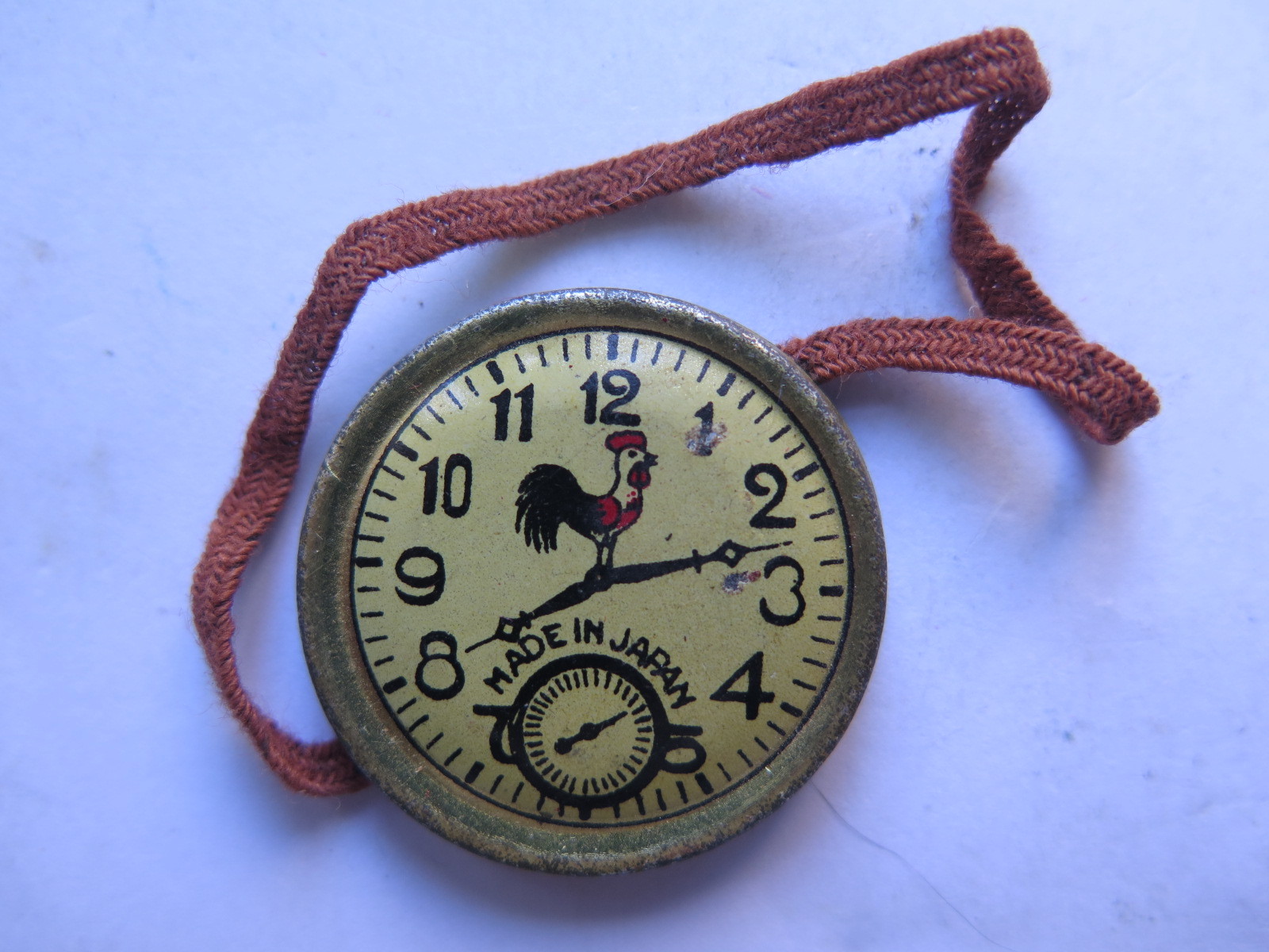 CHILDS TOY WRIST WATCH JAPAN c1930s MADE of TIN