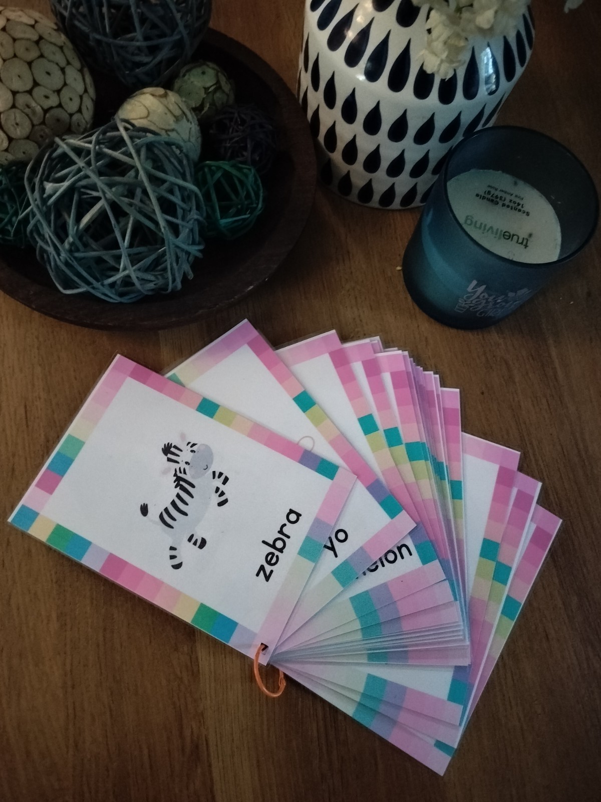 Large Laminated ABC Flash Cards